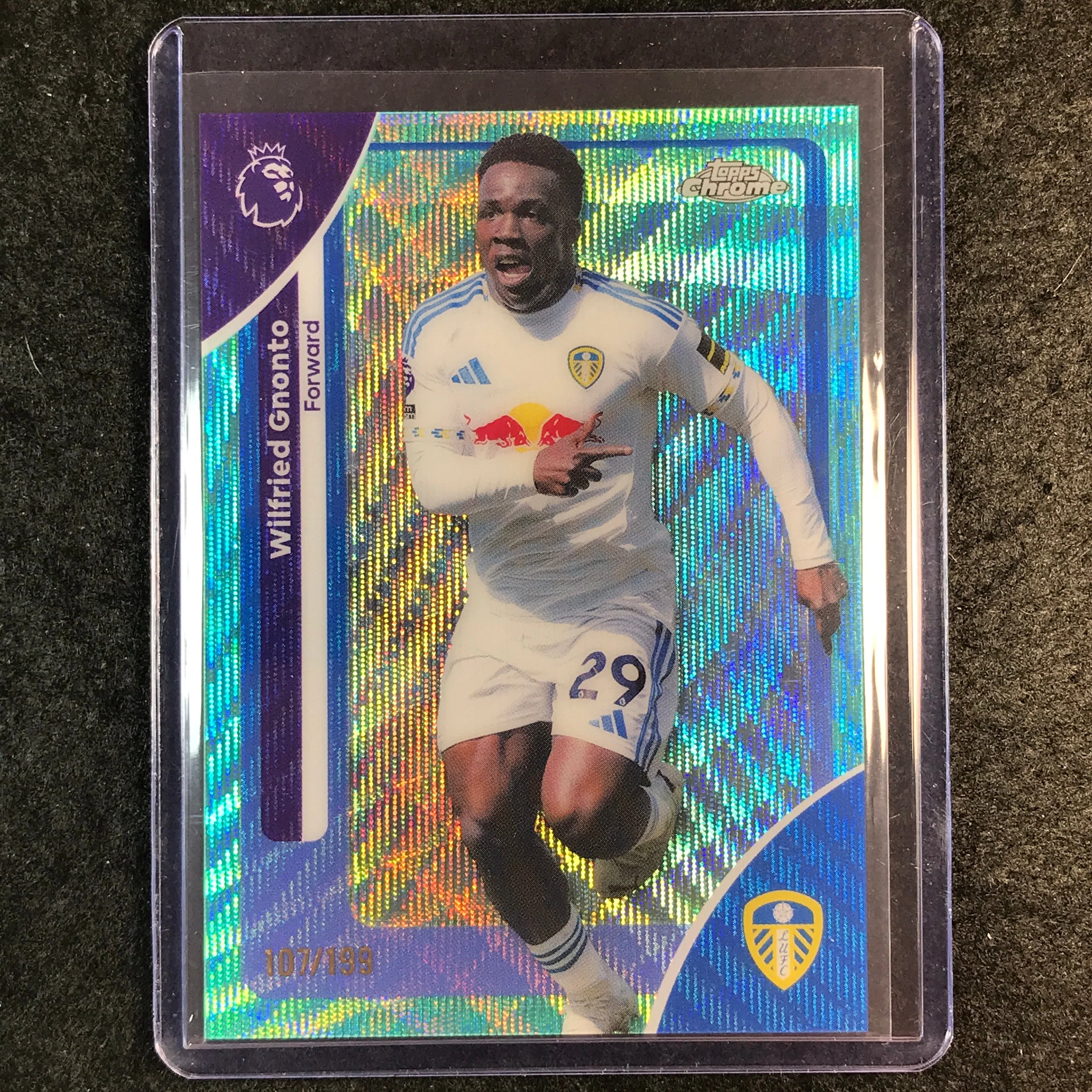 2026 Topps Chrome Premier League EPL WILFRIED GNONTO Aqua Wave 107/199 #106