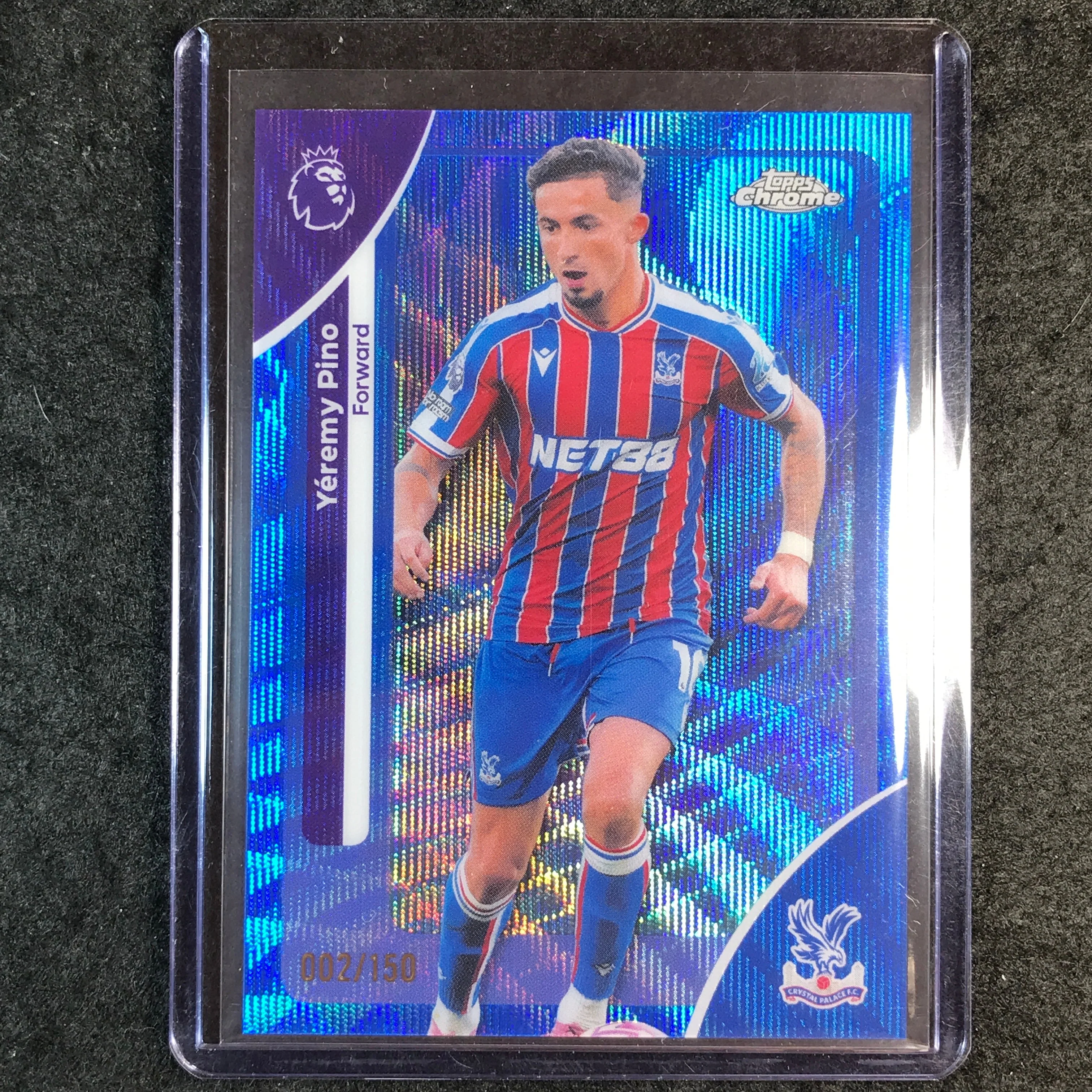 2026 Topps Chrome Premier League EPL YEREMY PINO Blue Wave 2/150 #73