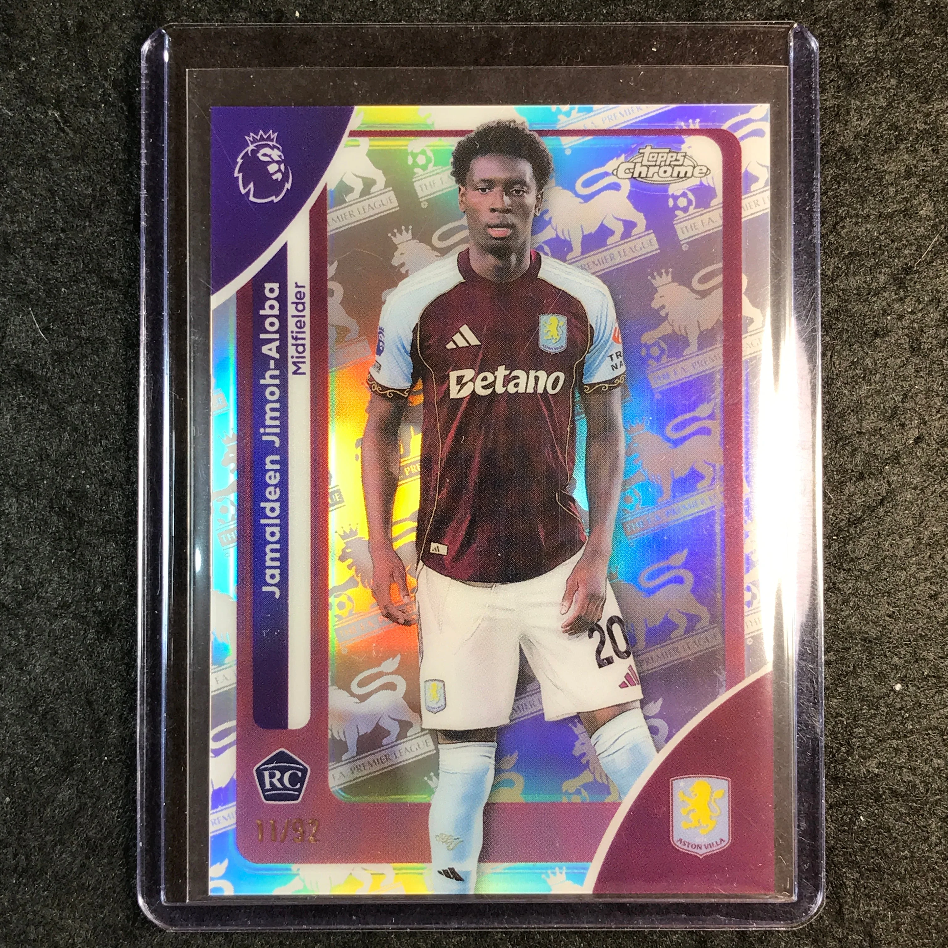 2026 Topps Chrome Premier League JAMALDEEN JIMOH-ALOBA Rookie Retrofractor 11/92