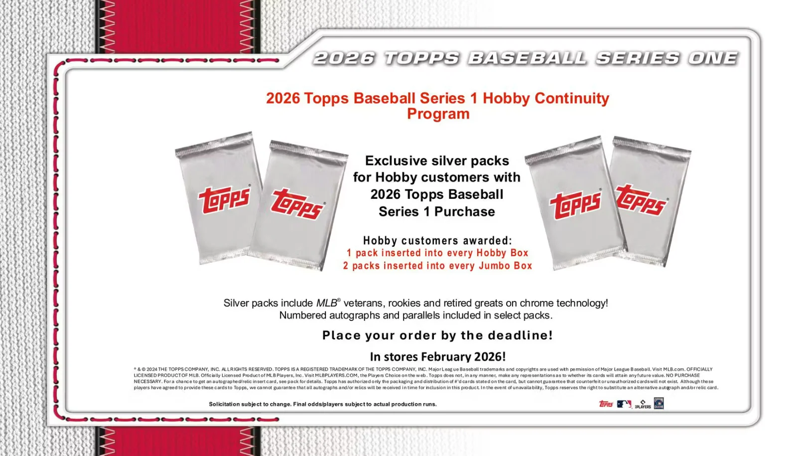 2026 Topps Series 1 Baseball Hobby Box - Image 11