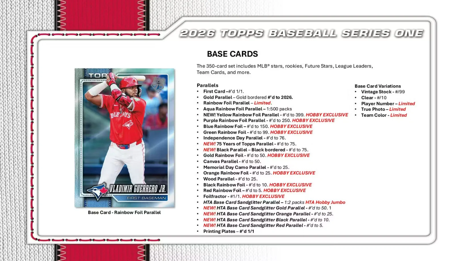 2026 Topps Series 1 Baseball Hobby Box - Image 4