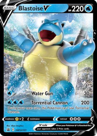 Blastoise V - SWSH101 - Pokemon SWSH Sword & Shield Promo