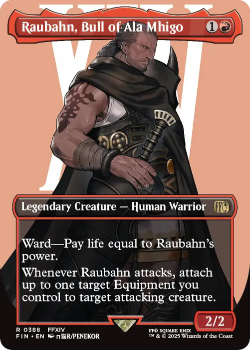 BORDERLESS Raubahn, Bull of Ala Mhigo - #388 - Rare Final Fantasy