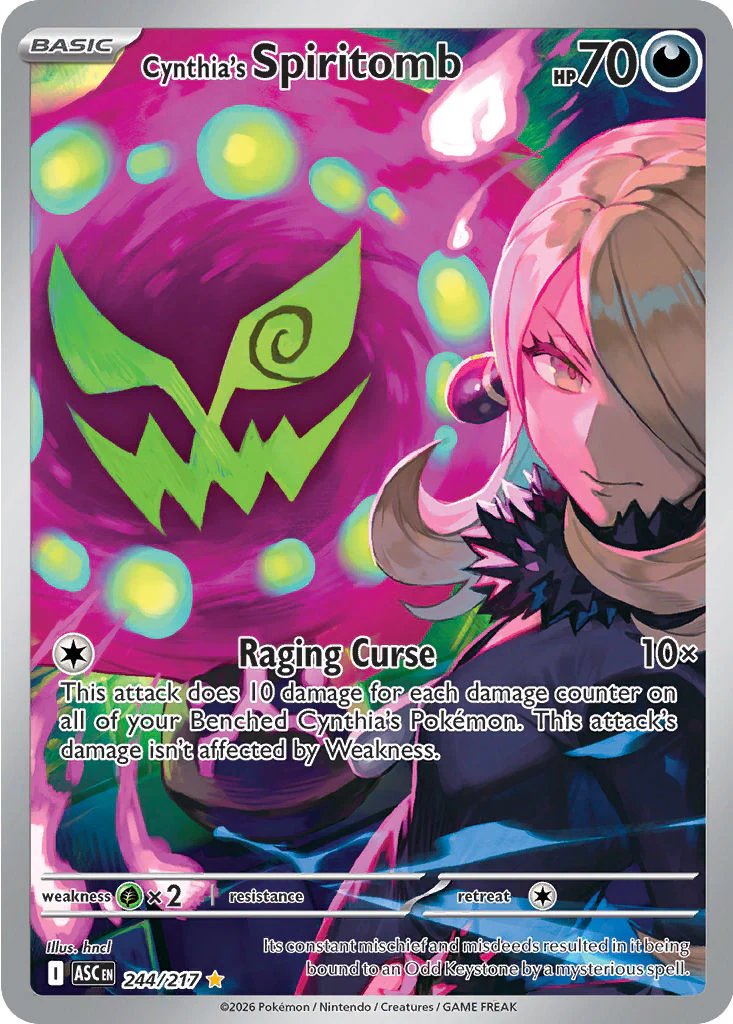 Cynthia's Spiritomb - ( 244/217 ) - Illustration Rare - Pokemon ME Ascended Heroes