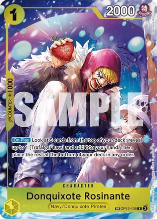 Donquixote Rosinante - (OP12-108) Treasure Rare - One Piece The Azure Sea's Seven