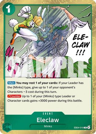 Eleclaw (EB04-019) Rare - One Piece The Azure Sea's Seven