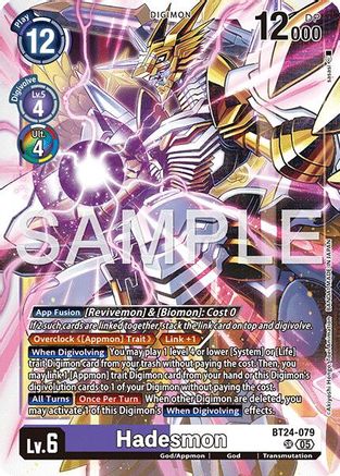 Hadesmon (BT24-079) Super Rare - Digimon Time Stranger