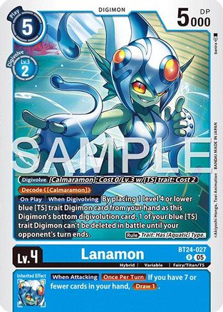 Lanamon (BT24-027) Rare - Digimon Time Stranger