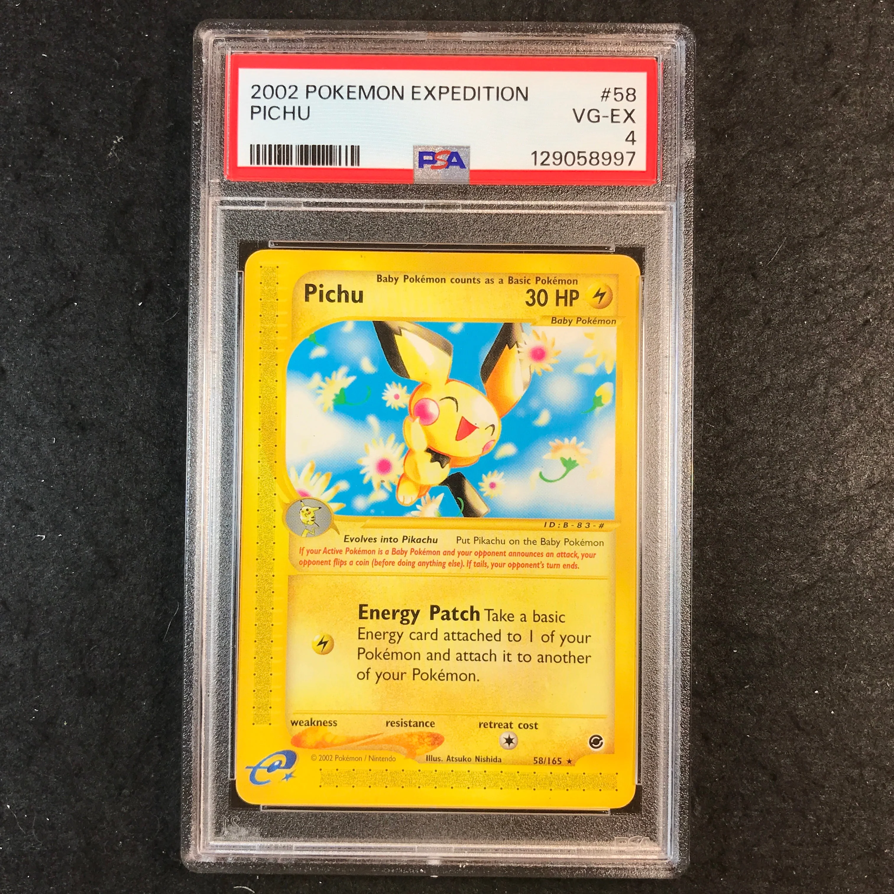 PSA 4 Pichu - 58/165 - 2002 Expedition 997