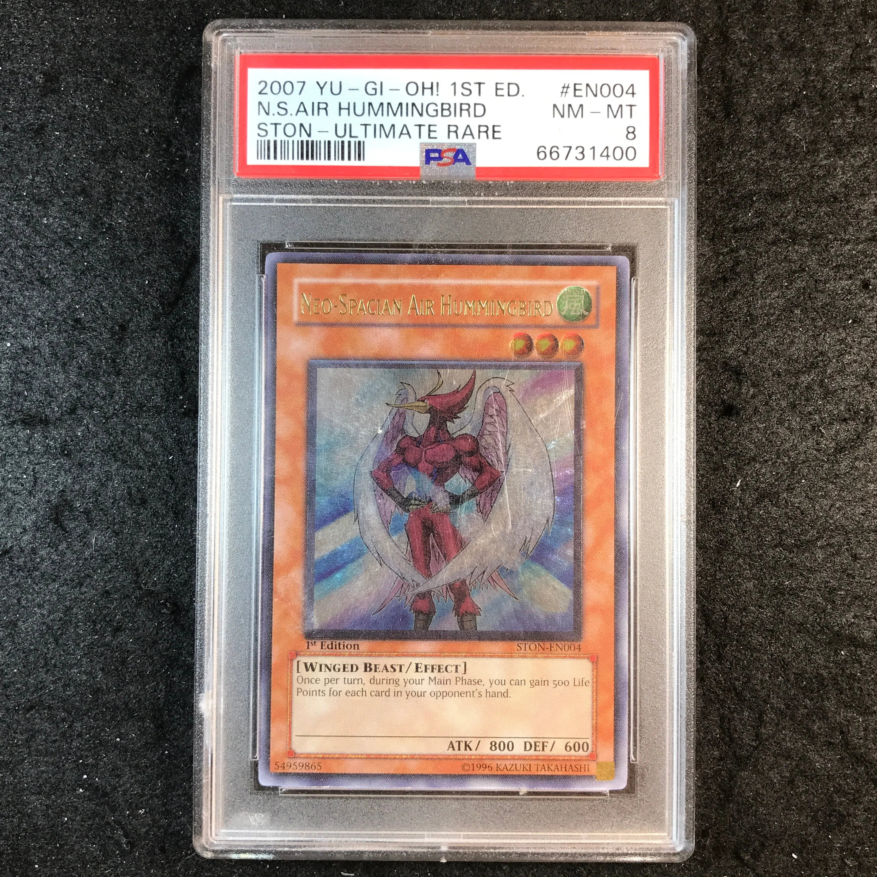 PSA 8 Neo-Spacian Air Hummingbird - STON-EN004 - Ultimate Rare 1st Edition 400