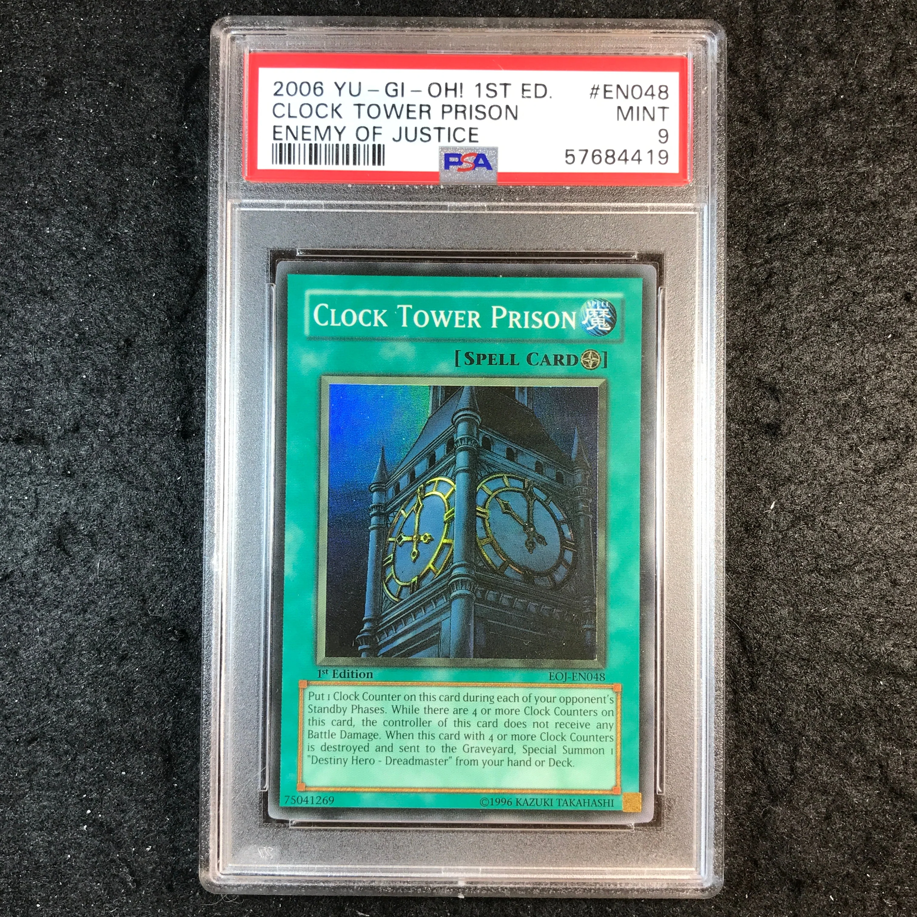 PSA 9 Clock Tower Prison - EOJ-EN048 - Holo Enemy Of Justice 1st Edition 419