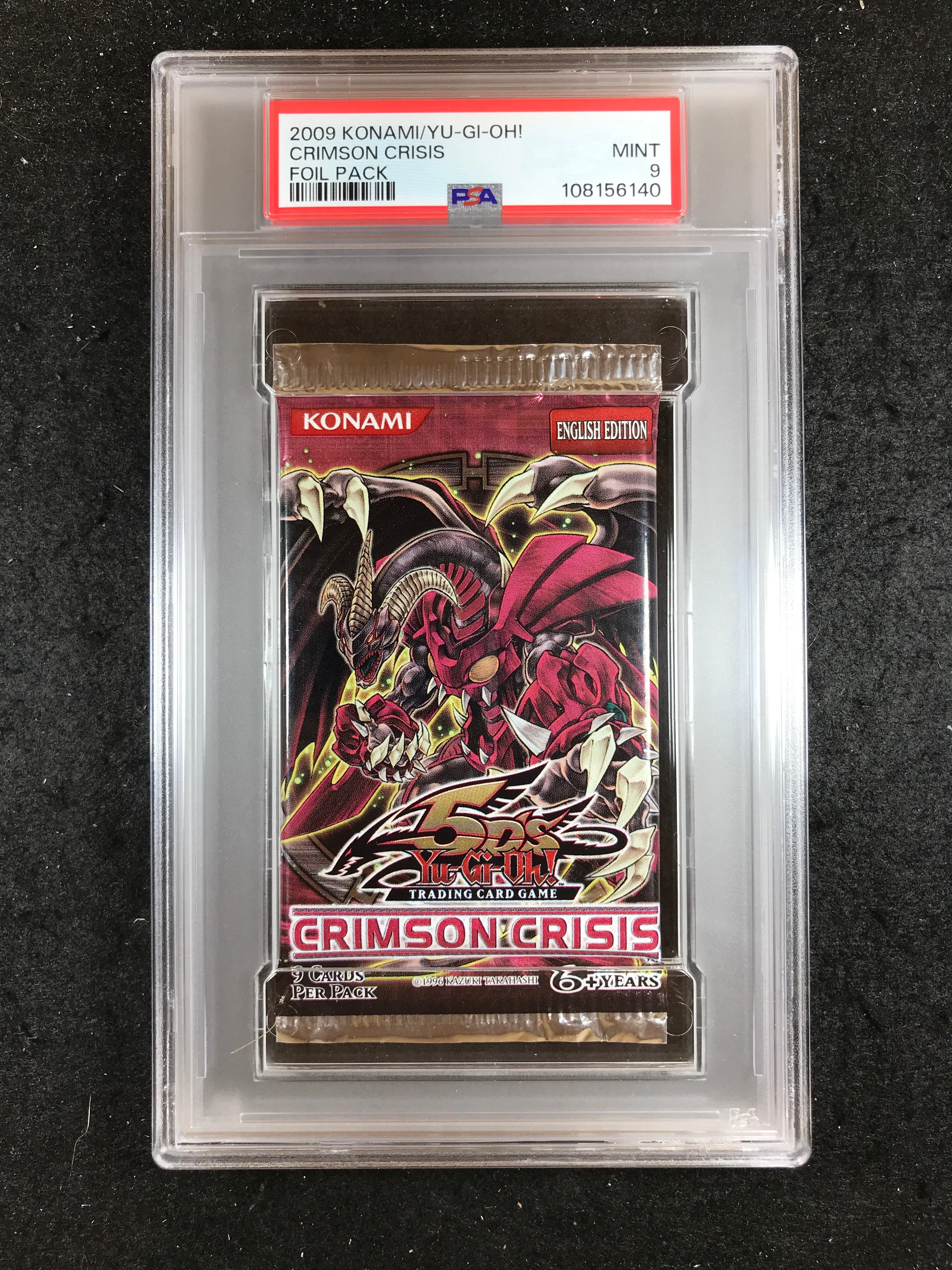 PSA 9 Yu-Gi-Oh 2009 Crimson Crisis Booster Pack 140