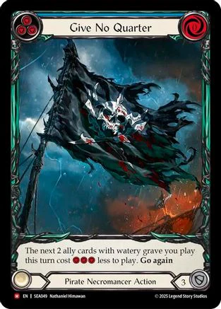 [Rainbow Foil] Give No Quarter (Extended Art) (#SEA049) - Majestic - FAB High Seas