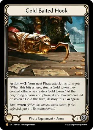 [Rainbow Foil] Gold-Baited Hook (#SEA125) - Legendary - FAB High Seas