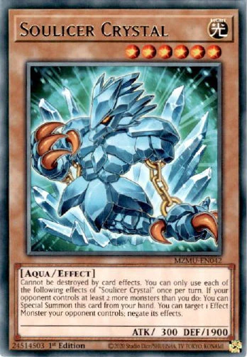 PLAYSET (3) 3x Soulicer Crystal - (MZMU-EN042) - [Rare] 1st Edition