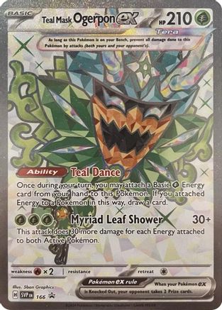 Teal Mask Ogerpon ex - SVP 166 - Ultra Rare - Pokemon SV Scarlet & Violet Promo - Image 49